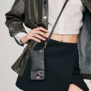 New Bandolier Adjustable Black Leather Emma Strap